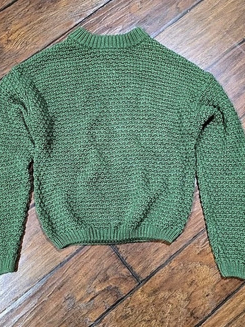 Universal Thread Green Textured Knit Sweater Size XS